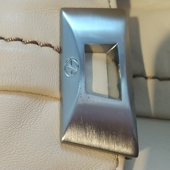 Grancesco Biasia Sheep Leather Cream Slouchy Boho Shoulder Bag - Picture 7 of 12